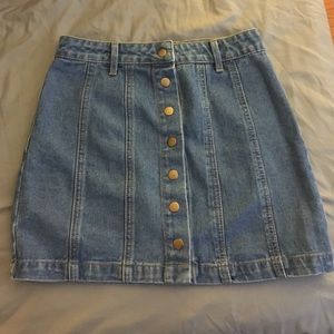 Button down skirt